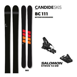 CANDIDE SKIS XL[ 2026 BC 111 (25-26 2026) + 26 T STRIVE 14(XL[ rfBOZbg) {Ki yL2zyszyw15z