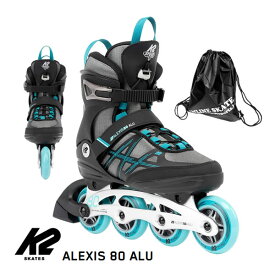 (21-26cm販売) K2 インラインスケート 大人 ALEXIS 80 ALU Womens ケーツー 女性用 K2 Skates レディース ウーマン 日本正規品 保証書あり