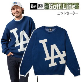 ニューエラ ゴルフウェア ニットセーター ロサンゼルス・ドジャース ネイビー (14669878) 日本正規品 NEWERA ゴルフウェア