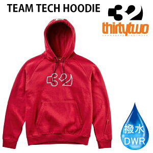 【27日9:59まで★3000円以上で300円OFFクーポン】THIRTYTWO 32 25-26 スノーボードウェア メンズ 撥水アパレル TEAM TECH HOODIE / BRICK サーティーツー【スノーボード・ウエア・スノボー用品】【C1】【w