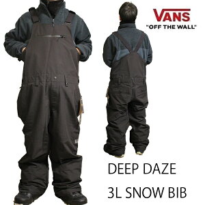 �o���Y VANS �X�m�[�{�[�h�E�F�A�@�����Y�@�r�u�p���c 25-26�@DEEP DAZE 3L SNOW BIB -pants / BLACK ���M�����[ (2025-2026)�@vans �E�G�A�@ �X�m�[�{�[�h �E�F�A �yC1�z