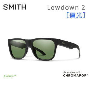 �Ό��T���O���X smith �T���O���X Lowdown 2 Matte Black (CP Polarized Gray Green) �X�~�X �T���O���X ���{���K�i
