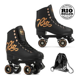 [正規品 無料ラッピング可]RIO ROLLER クワッドスケート ROSE Black RIO360 ローラースケート 【smtb-k】[%OFF]【楽ギフ_包装】