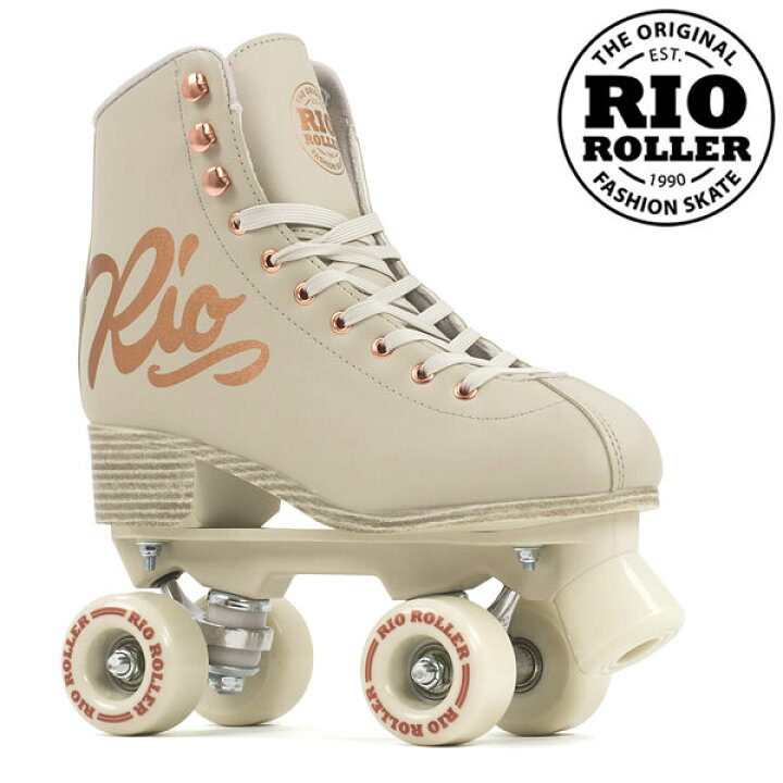 楽天市場】RIO ROLLER クワッドスケート ROSE Cream RIO360 ローラー 
