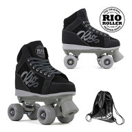 RIO ROLLER クワッドスケート LUMINA Black-Grey RIO240/245 ローラースケート 【smtb-k】[%OFF]【楽ギフ…