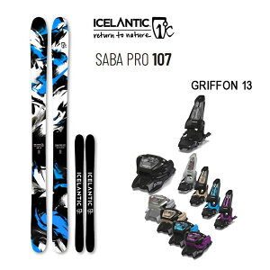 �y3/25�܂Ł�3000�~�ȏ��300�~OFF�N�[�|���zICELANTIC �X�L�[ 2024 SABA PRO 107 �T�o�v�� (23-24 2024) + 25 �}�[�J�[ GRIFFON 13 ID 110mm �u���[�L �A�C�X�����e�B�b�N�yL2�z�y����s�z
