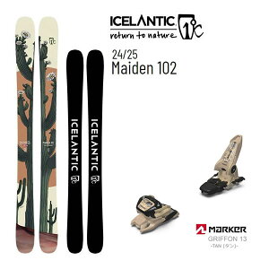 �y3/25�܂Ł�3000�~�ȏ��300�~OFF�N�[�|���zICELANTIC �A�C�X�����e�B�b�N �X�L�[ MAIDEN 102 (24-25 2025) + 24 �}�[�J�[ GRIFFON 13 �t���[���C�h�X�L�[ ���{���K�i�yL2�z�y����s�z