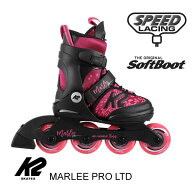 インラインスケート ジュニア K2 ケーツー MARLEE PRO LTD ピンク×ブラック I210202701 マーリープロリ…