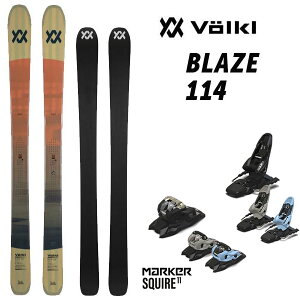 �y�\��z�t�H���N���X�L�[�� VOLKL BLAZE 114 (26-27 2027) + 27 �}�[�J�[ SQUIRE 11 (120mm)���{���K�i �yL2�z�y������s�z