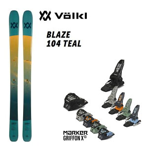 �y�\��z�t�H���N�� VOLKL BLAZE 104 TEAL (26-27 2027) + 27 �}�[�J�[ GRIFFON X 13 (105mm)���{���K�i �yL2�z�y������s�z