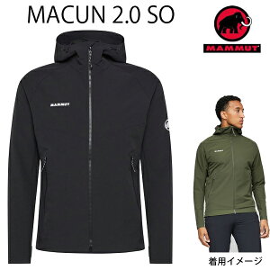 �}���[�g�@�A�E�g�h�A�@�\�t�g�V�F���@�E�F�A�@Macun 2.0 SO Hooded Jacket AF Men / BLACK 0001 �@106104�@�}�N��SO�W���P�b�g MAMMUT �yC1�z