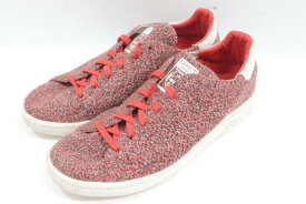 【中古】adidas Stan Smith Primeknit Wool Craft Chili アディダス スニーカー 26cm 赤 レッド ツイード メンズ
