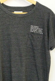 【中古】 CRIMIE CS CLASSIC POCKET T-SHIRT Tシャツ クライミー 半袖Tシャツ S グレー 灰 プリント メンズ