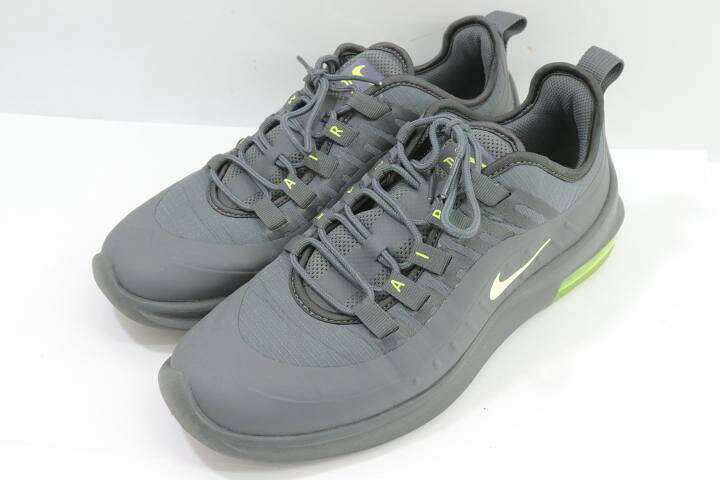 楽天市場 Nike Air Max Axis Premナイキ スニーカー 26cm グレー 灰 黄緑 イエローグリーン ロゴ メンズ 中古 古着のオーバーフロークロージング