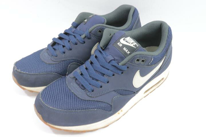 楽天市場 Nike Air Max 1 Essentialナイキ スニーカー 27cm 白 ホワイト 紺 ネイビー ロゴ メンズ 中古 古着のオーバーフロークロージング