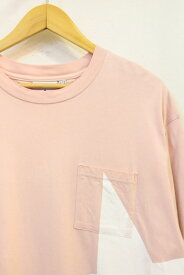 【中古】 Tシャツ 3 CONVERSE TOKYO/ビッグスター ポケットTシャツ/3/ピンク 桃