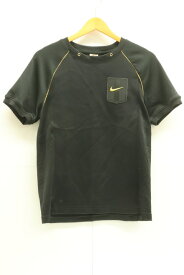 【中古】NIKE メンズTシャツ S Tシャツ NIKE x Olivier Rousteing S 黒 ブラック 金 ゴールド