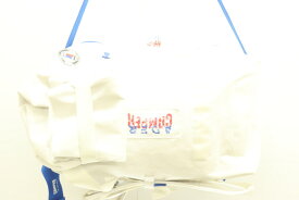 【中古】ADER ERROR x camper メンズボストンバッグ -- スモール ロゴ ダッフル バッグ 白 ホワイト 刺繍 ワッペン ロゴ
