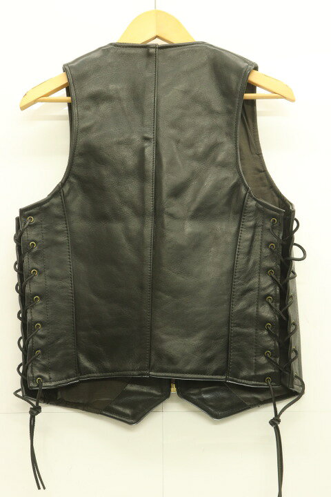 楽天市場】【中古】VANSON メンズベスト ジレ 36 USA製レザーベスト 