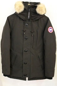 【中古】 CANADA GOOSE メンズダウンジャケット S CANADA GOOSE/CHATEAU PARKA FF/ダウンジャケット/S/黒 ブラック/ファー