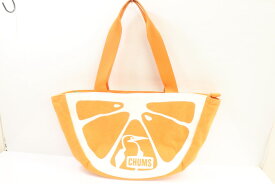 【中古】CHUMS メンズトートバッグ -- オレンジ トートバッグ CHUMS -- オレンジ 橙 プリント ロゴ
