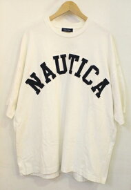 【中古】 NAUTICA メンズTシャツ XL NAUTICA/Tシャツ/XL/白 ホワイト