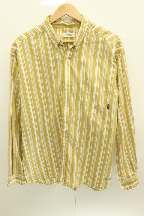 楽天市場】【中古】 RADIALL メンズ長袖シャツ L ストライプボタン  