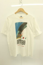 【中古】 rutsubo メンズTシャツ XL Tシャツ rutsubo 坩堝 XL 白 ホワイト バックプリント