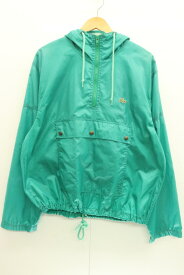 【中古】 IZOD LACOSTE メンズパーカー M アノラックパーカー IZOD LACOSTE M 緑 グリーン ロゴ スリランカ製