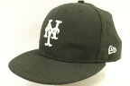 【中古】 NEW ERA メンズキャップ -- New York Yankees NEW ERA -- 黒 ブラック 刺繍