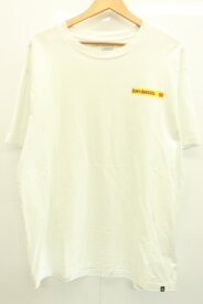 【中古】 DC SHOES メンズTシャツ XL コラボTシャツ DC SHOES x bobs burgers XL 白 ホワイト バックプリント