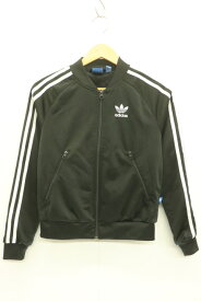 【中古】 adidas レディースジャージ　トラックジャケット S SUPER STAR TRACK TOP SST adidas S 黒 ブラック