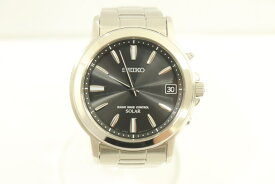【中古】 SEIKO メンズ腕時計 -- スピリット メンズ腕時計 SEIKO -- 銀 シルバー ロゴ 7B52-0AF0