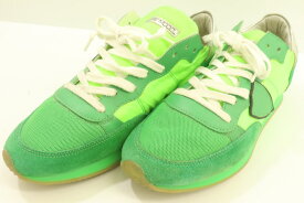 【中古】 PHILIPPE MODEL メンズスニーカー 40 スニーカー PHILIPPE MODEL PARIS 40 緑 グリーン