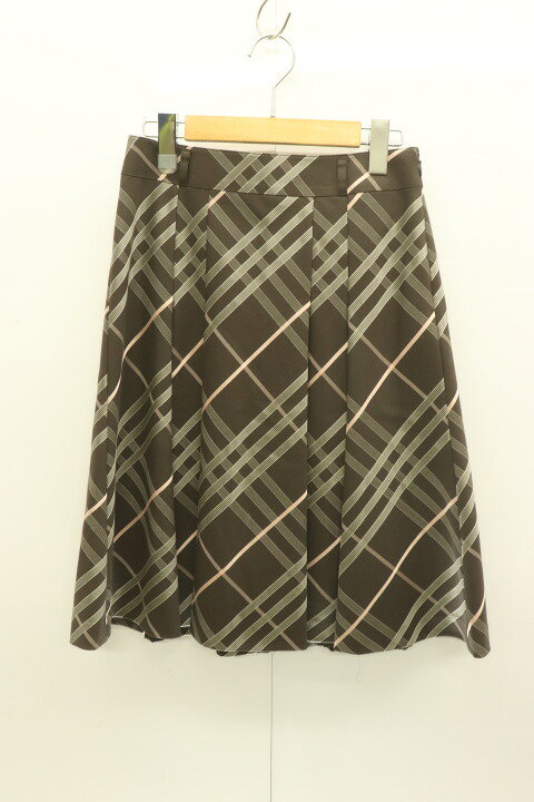 楽天市場】【中古】 BURBERRY LONDON レディースミディスカート 36  