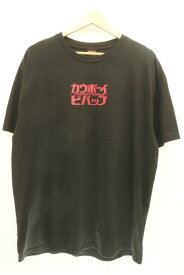 【中古】 GEEKS RULE メンズTシャツ XL カウボーイビバップ Tシャツ GEEKS RULE XL 黒 ブラック プリント バックプリント