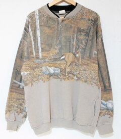 【中古】 メンズスウェット XL artisans/スウェット/XL/グレー 灰/プリント/madeinUSA/90860