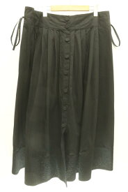 【中古】 Khadi and Co BESS NIELSEN レディースロングスカート XL VOLVO2 スカート Khadi and Co BESS NIELSEN/XL/黒 ブラック/無地
