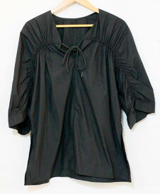 【中古】 レディースブラウス F CITYSHOP/DRAWSTRING SLEEVE BLOUSE/ブラウス/F/黒 ブラック/23-050-042-2040-3-0