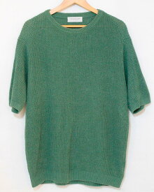 【中古】 TOMORROWLAND tricot メンズニット セーター L TOMORROWLAND tricot/ギマリネンクルーネックプルオーバー/ニット セーター/L/緑 グリーン/63-02-32-02022