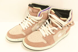 【中古】 NIKE メンズスニーカー 27 AIR JORDAN 1 ZOOM AIR CMFT NIKE 27 ピンク 桃 ロゴ