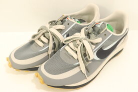 【中古】 NIKE メンズスニーカー 28 SACAI LDWAFFLE NEUTRAL NIKE 28 グレー 灰 ロゴ