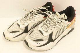 【中古】 PUMA メンズスニーカー 28 RS-X Tracks スニーカー PUMA 28 白 ホワイト ロゴ