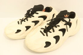 【中古】 adidas レディーススニーカー 24 adiFOM Q スニーカー adidas 24 白 ホワイト ロゴ