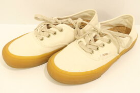 【中古】 VANS レディーススニーカー 24cm AUTHENTIC VANS 24cm ベージュ 肌色