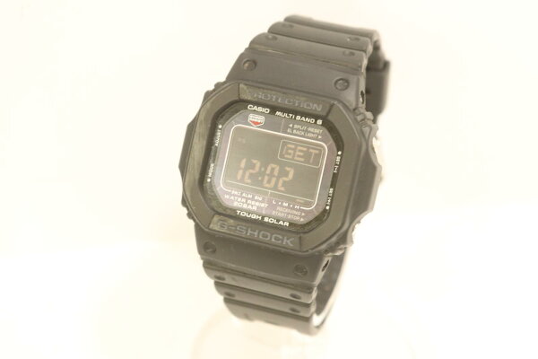 【中古】 CASIO メンズ腕時計 -- G-SOCK メンズ腕時計 CASIO -- 黒 ブラック ロゴ GW-M5610