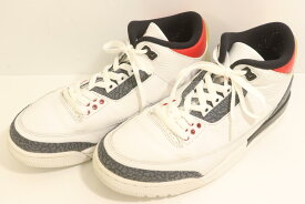【中古】 NIKE メンズスニーカー 26.5cm AIR JORDAN 3 RETRO SE-T NIKE 26.5cm 白 ホワイト