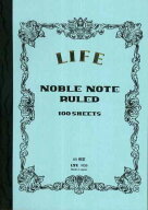 LIFE ライフ　NOBLEノート　A5 RULED　6mm罫線　N39