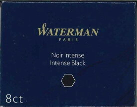 【WATERMANウォーターマン】カートリッジインク　NOIR　BLACK　1箱8本入　52001