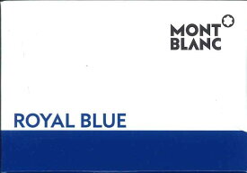 【メール便OK】モンブラン カートリッジインク　ROYAL BLUE　1箱8本入　No.128198